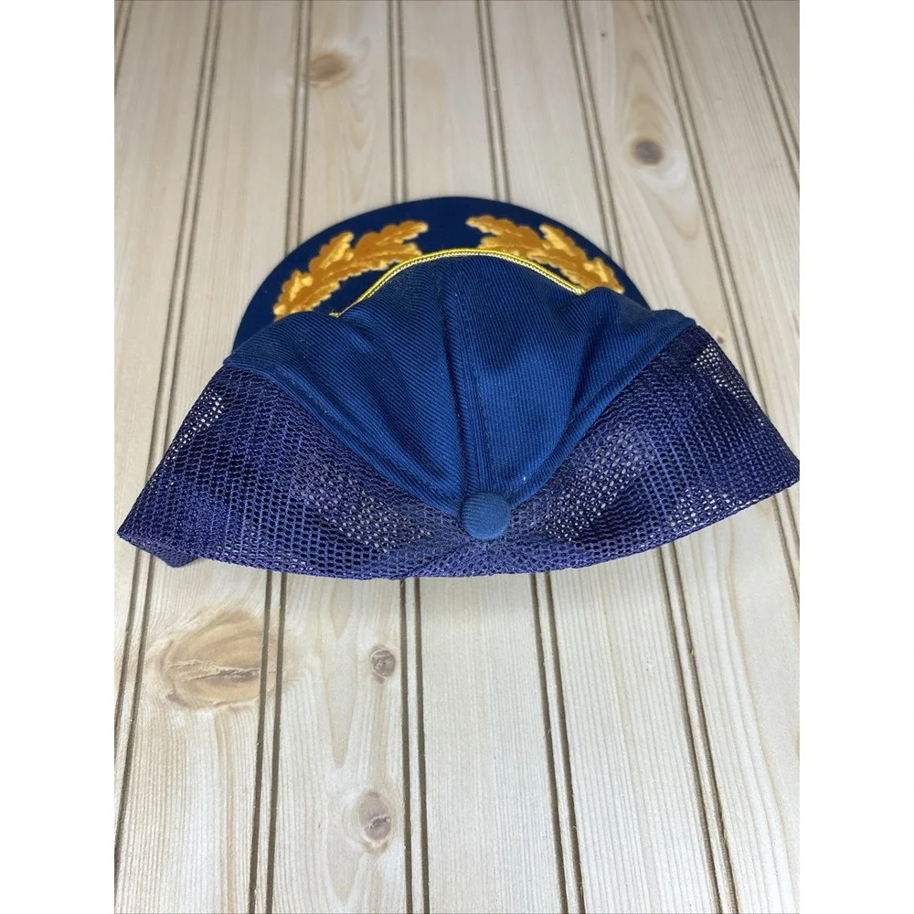 Vintage Gulf Oil GET TOUGH Patch Gold Leaf Scrambled Eggs HAT Slogan‎ Snapback